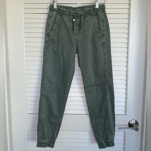Zara Drawstring Joggers - Olive Green